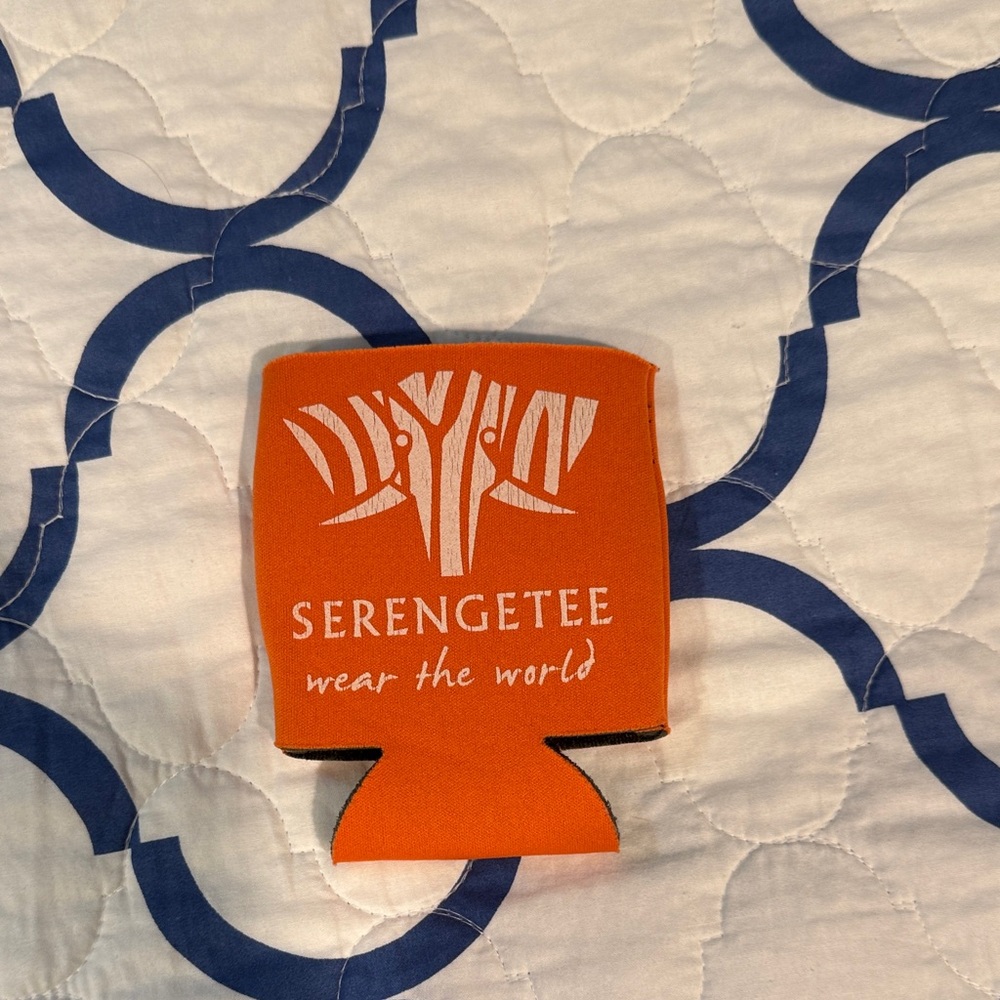 Serengetee Orange Can Koozie